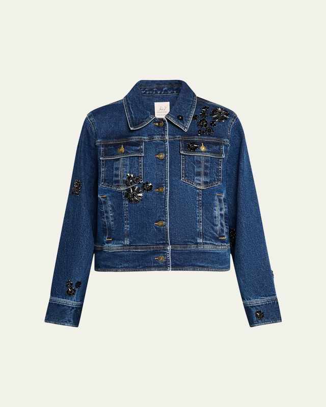 Riviera Crystal Denim Jacket